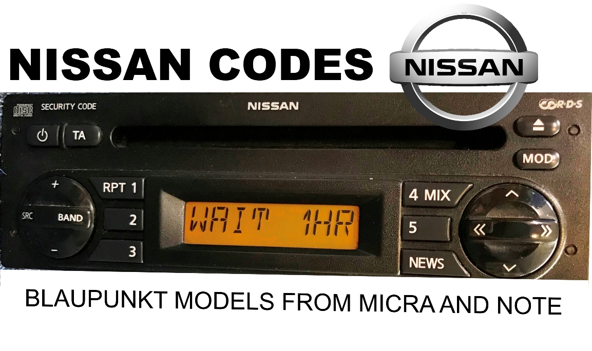 nissan note radio code generator
